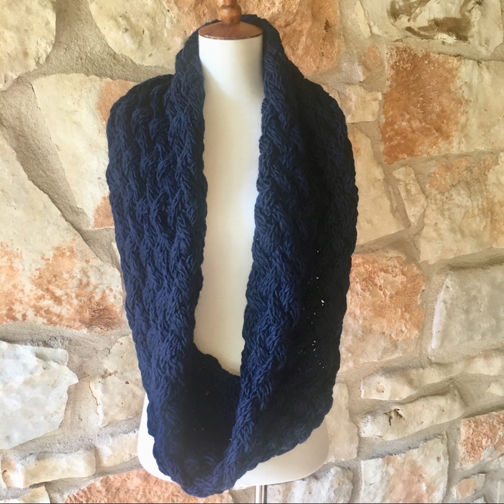 Free People Navy Infiniti Scarf - Picture 3 of 4